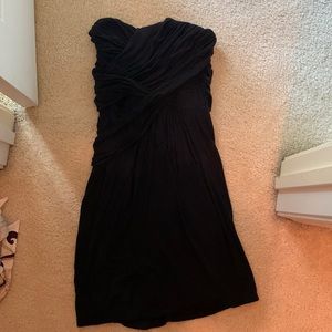 Strapless express black dress